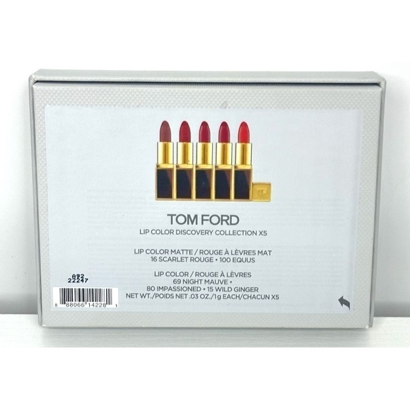 Tom FORD 5-Pc. Lip Color Discovery Collection Matte and Gloss Lipstick Set NEW - Picture 8 of 11